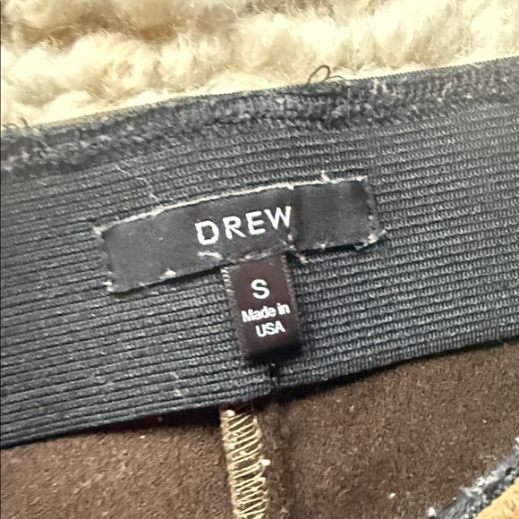 🤎 NEW Drew Faux Suede stretch skinny pants brown - Picture 3 of 7